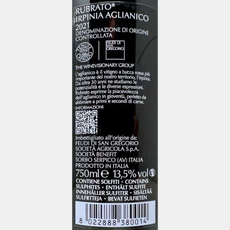 Aglianico Rubrato Irpinia DOC 2021 - Feudi di San Gregorio