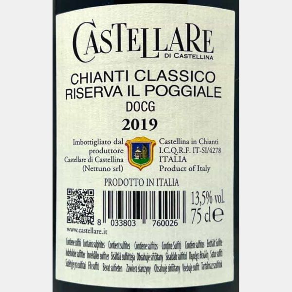 Chianti Classico Riserva Il Poggiale DOCG 2019 - Castellare di Castellina Chianti Classico Riserva Il Poggiale DOCG 2019 - Castellare di Castellina