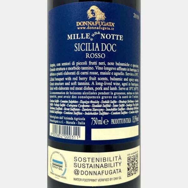 Mille e Una Notte Rosso Sicilia DOC 2019 - Donnafugata Mille e Una Notte Rosso Sicilia DOC 2019 - Donnafugata