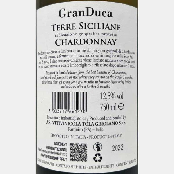 Chardonnay Granduca Terre Siciliane...