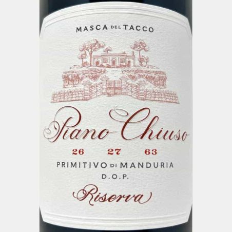 Primitivo di Manduria Riserva Piano Chiuso DOC 2019 - Masca del Tacco