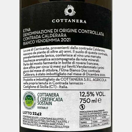 Etna Bianco Contrada Calderara DOC 2021 - Cottanera