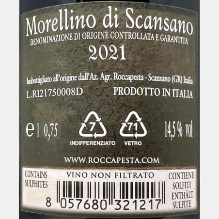 Morellino di Scansano Ribeo DOCG 2021 - Roccapesta