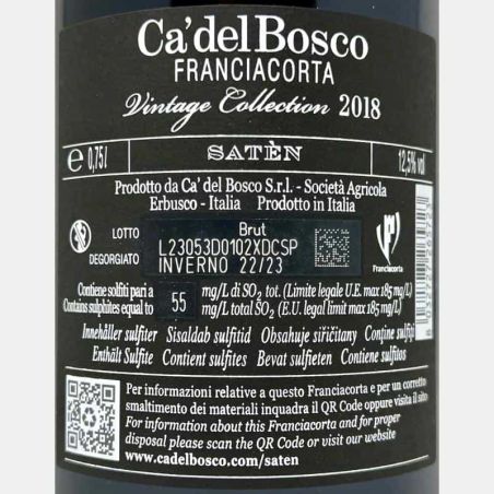 Franciacorta Vintage Collection Saten Brut DOCG 2018 - Ca del Bosco