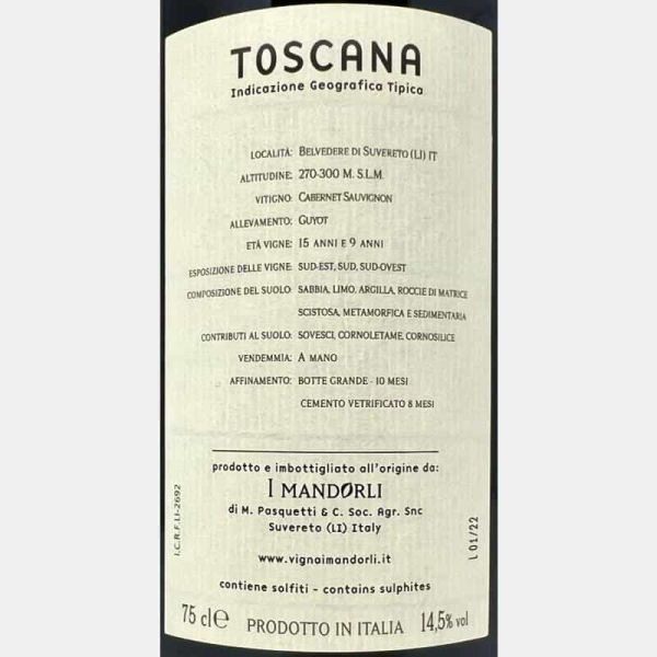 Cabernet Sauvignon Toscana IGT 2020 - I Mandorli Cabernet Sauvignon Toscana IGT 2020 - I Mandorli
