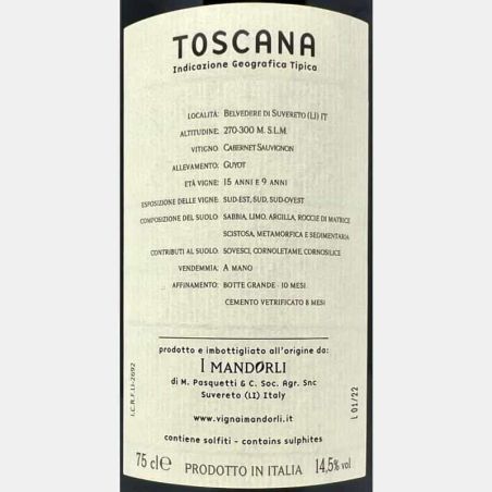 Cabernet Sauvignon Toscana IGT 2020 - I Mandorli