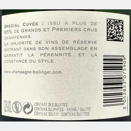 Champagne Special Cuvee Brut AOC - Bollinger
