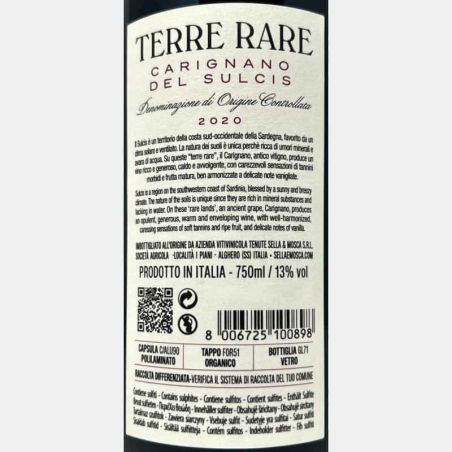 Carignano del Sulcis Terre Rare DOC 2020 - Sella & Mosca