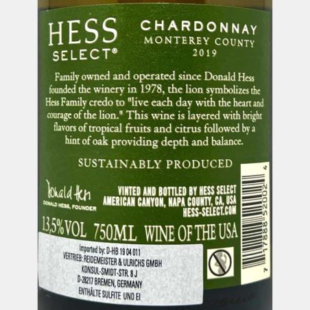 Chardonnay Monterey County 2019 - The Hess Collection