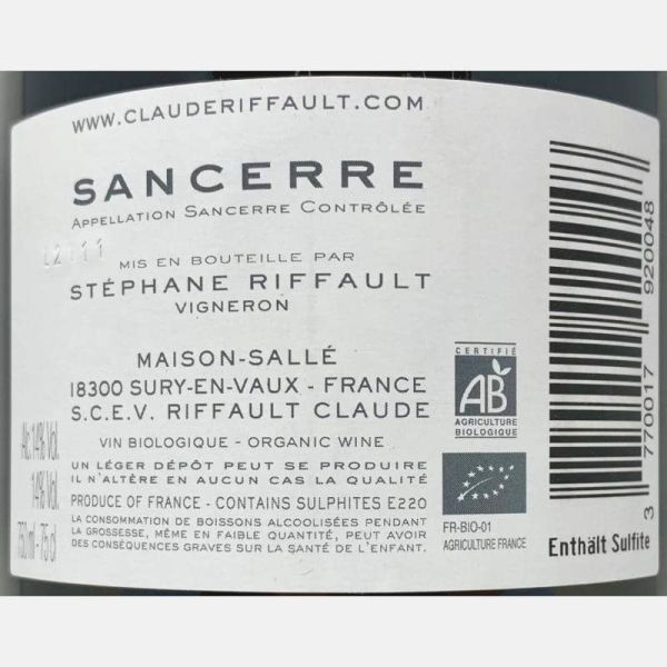 Sancerre Blanc Les Chailloux AOC Bio...