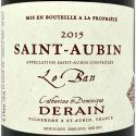 Saint-Aubin Rouge Le Ban AOC 2015 - Domaine Derain Saint-Aubin Rouge Le Ban AOC 2015 - Domaine Derain