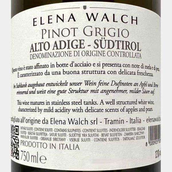 Pinot Grigio Alto Adige DOC 2022 - Elena Walch Pinot Grigio Alto Adige DOC 2022 - Elena Walch