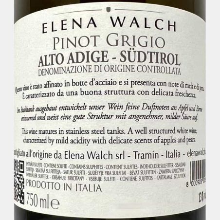 Pinot Grigio Alto Adige DOC 2022 - Elena Walch