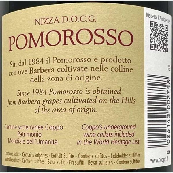 Barbera Nizza Pomorosso DOCG 2020 - Coppo Barbera Nizza Pomorosso DOCG 2020 - Coppo