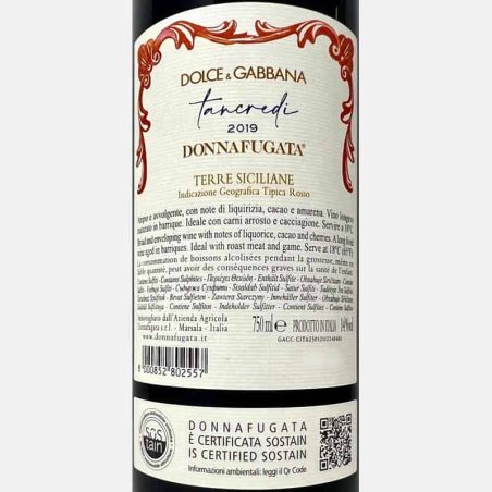 Tancredi Dolce & Gabbana Rosso Terre Siciliane IGT 2019 Geschenkbox - Donnafugata