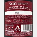 Primitivo di Manduria SanGaetano DOP 2022 - Cantine Due Palme Primitivo di Manduria SanGaetano DOP 2022 - Cantine Due Palme