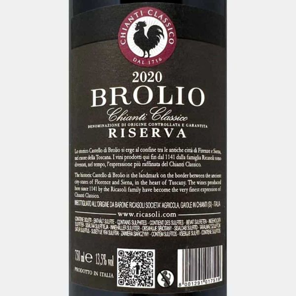 Chianti Classico Riserva Brolio DOCG 2020 - Barone Ricasoli Chianti Classico Riserva Brolio DOCG 2020 - Barone Ricasoli