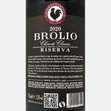 Chianti Classico Riserva Brolio DOCG 2020 - Barone Ricasoli