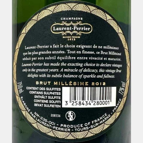 Champagne Brut Millesime AOC 2012 Gift box - Laurent-Perrier Champagne Brut Millesime AOC 2012 Gift box - Laurent-Perrier