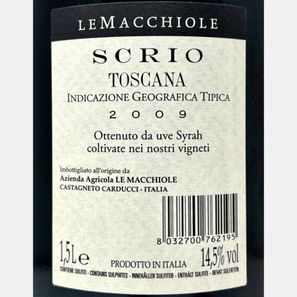 Scrio Rosso Toscana IGT 2009 Magnum...