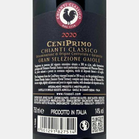 Chianti Classico Gran Selezione Gaiole CeniPrimo DOCG 2020 - Barone Ricasoli