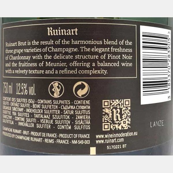 Champagne R de Ruinart Brut AOC - Ruinart Champagne R de Ruinart Brut AOC - Ruinart