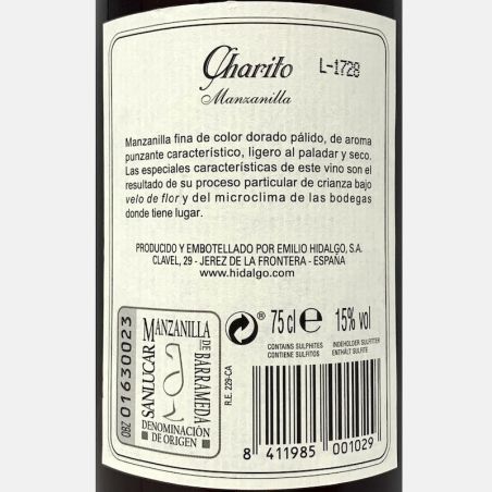 Sherry Manzanilla Charito - Emilio Hidalgo