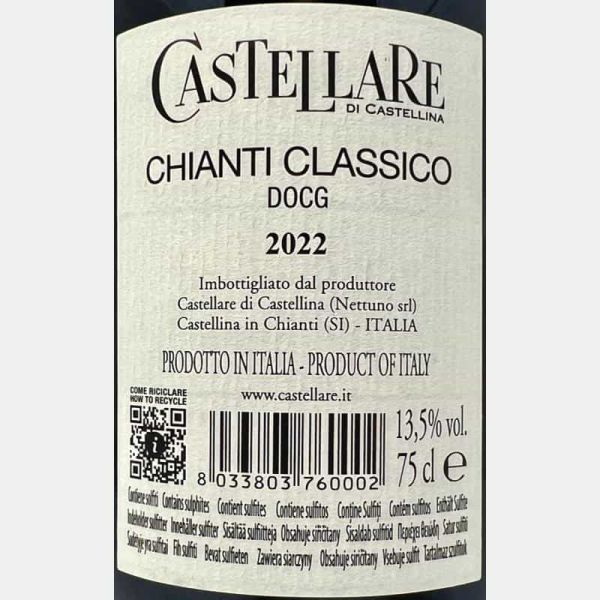 Chianti Classico DOCG 2022 - Castellare di Castellina Chianti Classico DOCG 2022 - Castellare di Castellina