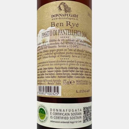 Passito di Pantelleria Ben Rye DOP 2021 Half 0,375L - Donnafugata