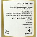 Garnatxa Gris Siuralta Montsant DO 2015 - Vins Nus Garnatxa Gris Siuralta Montsant DO 2015 - Vins Nus