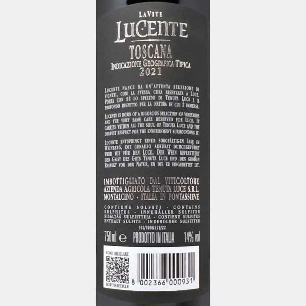 Lucente Toscana IGT 2021 - Tenuta Luce, Frescobaldi Lucente Toscana IGT 2021 - Tenuta Luce, Frescobaldi