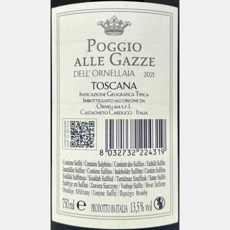 Poggio alle Gazze dell´Ornellaia Bianco Toscana IGT 2021 - Tenuta dell'Ornellaia