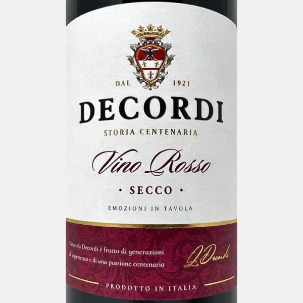 Vino Rosso Secco - Decordi