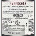 Lambrusco Grasparossa di Castelvetro Ampergola Brut DOC - Giacobazzi Lambrusco Grasparossa di Castelvetro Ampergola Brut DOC - Giacobazzi