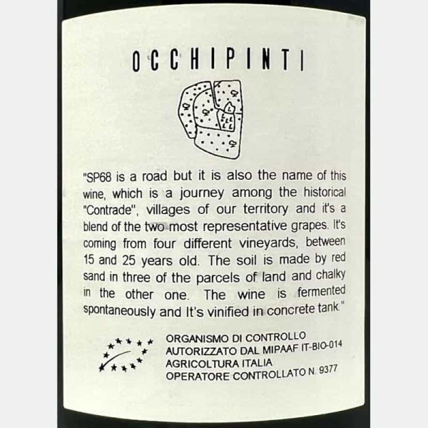 SP68 Rosso Terre Siciliane IGT 2022 Bio - Occhipinti SP68 Rosso Terre Siciliane IGT 2022 Bio - Occhipinti