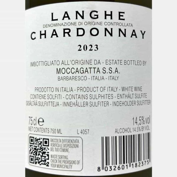 Chardonnay Langhe DOC 2023 - Moccagatta
