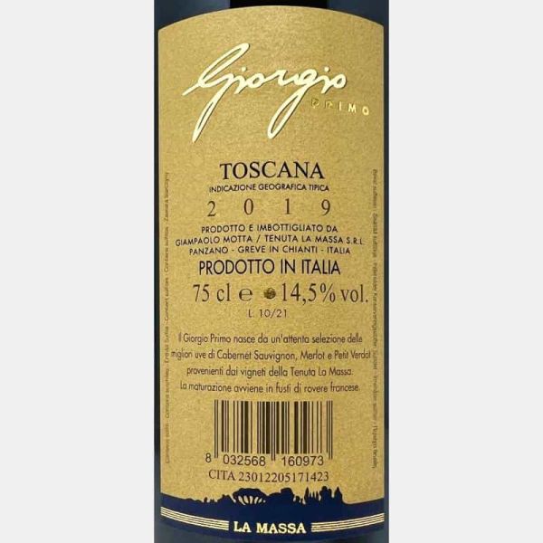 Giorgio Primo Rosso Toscana IGT 2019 - Tenuta La Massa Giorgio Primo Rosso Toscana IGT 2019 - Tenuta La Massa