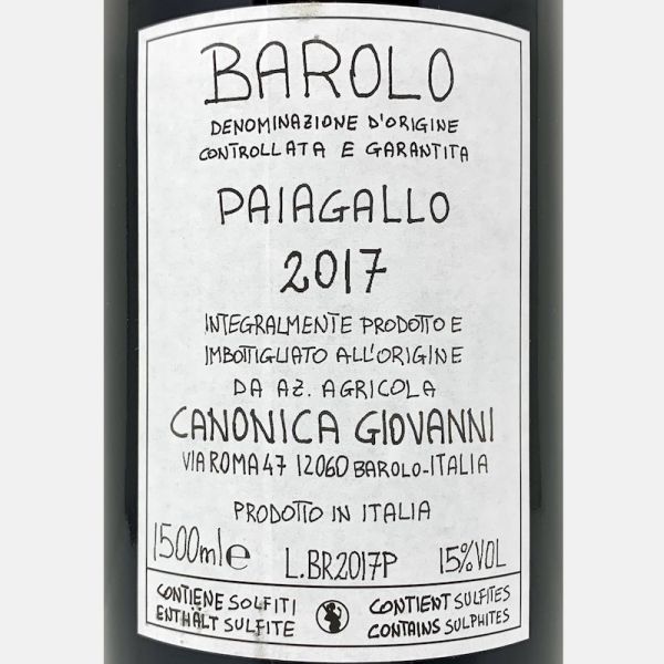 Barolo Paiagallo DOCG 2017 Magnum...