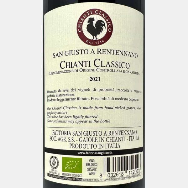 Chianti Classico DOCG 2021 Bio - San Giusto a Rentennano Chianti Classico DOCG 2021 Bio - San Giusto a Rentennano