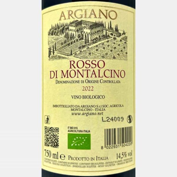 Rosso di Montalcino DOC 2022 Bio -...