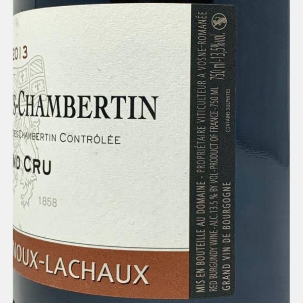 Latricieres-Chambertin Grand Cru AOC 2013 - Domaine Arnoux-Lachaux Latricieres-Chambertin Grand Cru AOC 2013 - Domaine Arnoux-Lachaux