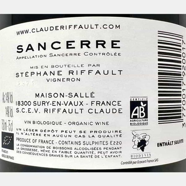 Sancerre Blanc Les Boucauds AOC 2022 Bio - Claude Riffault Sancerre Blanc Les Boucauds AOC 2022 Bio - Claude Riffault