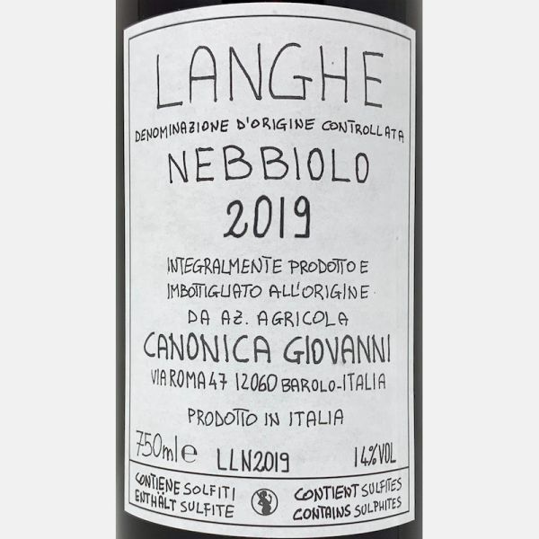 Langhe Nebbiolo DOC 2019 - Giovanni...