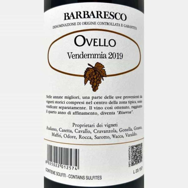 Barbaresco Riserva Ovello DOCG 2019 - Produttori del Barbaresco Barbaresco Riserva Ovello DOCG 2019 - Produttori del Barbaresco