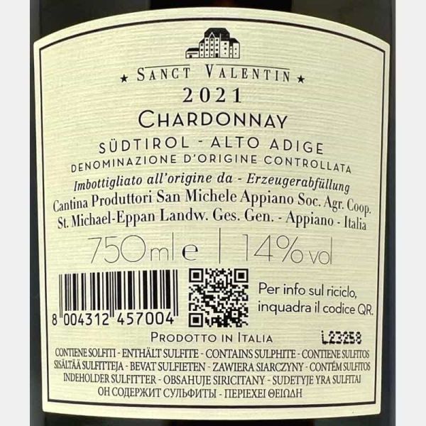 Chardonnay Sanct Valentin Alto Adige DOC 2021 - St. Michael-Eppan Chardonnay Sanct Valentin Alto Adige DOC 2021 - St. Michael-Eppan