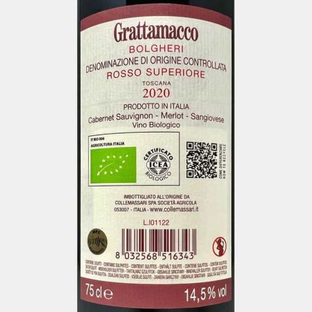 Bolgheri Rosso Superiore DOC 2020 Bio - Grattamacco