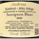 Sauvignon Blanc Andrius Alto Adige DOC 2022 - Cantina Andrian Sauvignon Blanc Andrius Alto Adige DOC 2022 - Cantina Andrian