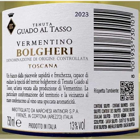Vermentino Bolgheri DOC 2023 - Antinori Tenuta Guado al Tasso