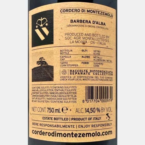 Barbera d'Alba DOC 2022 - Cordero di Montezemolo Barbera d'Alba DOC 2022 - Cordero di Montezemolo