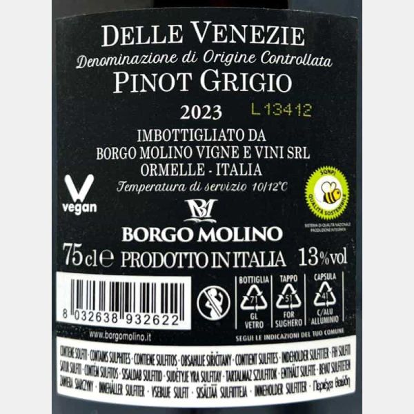 Pinot Grigio delle Venezie DOC 2023 - Borgo Molino Pinot Grigio delle Venezie DOC 2023 - Borgo Molino